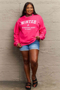 Full Size WINTER WONDERLAND ALUMNI Graphic Long Sleeve Sweatshirt