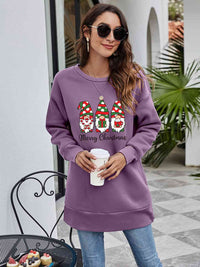 MERRY CHRISTMAS Graphic Round Neck Sweatshirt