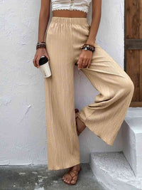 Full Size High Waist Wide Leg Pants