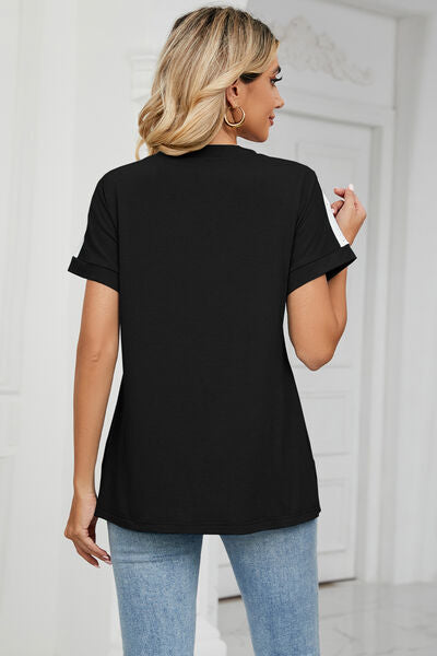 Short Sleeve V-neck T-Shirt