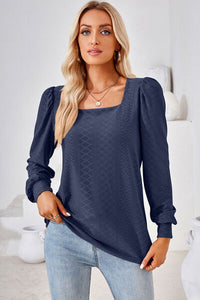 Square Neck Puff Sleeve T-Shirt