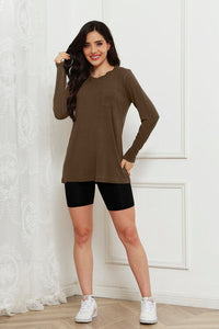 Full Size Round Neck Long Sleeve Top