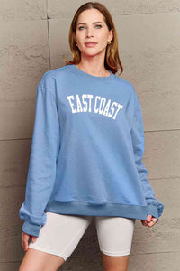 Full Size EAST COAST Graphic Sweatshirt