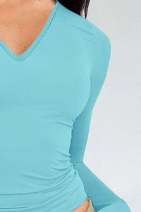 Long Sleeve V-neck T-Shirt