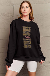 Full Size MAMA Round Neck Sweatshirt