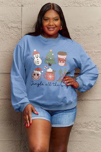 Full Size JINGLE ALL THE WAY Long Sleeve Sweatshirt