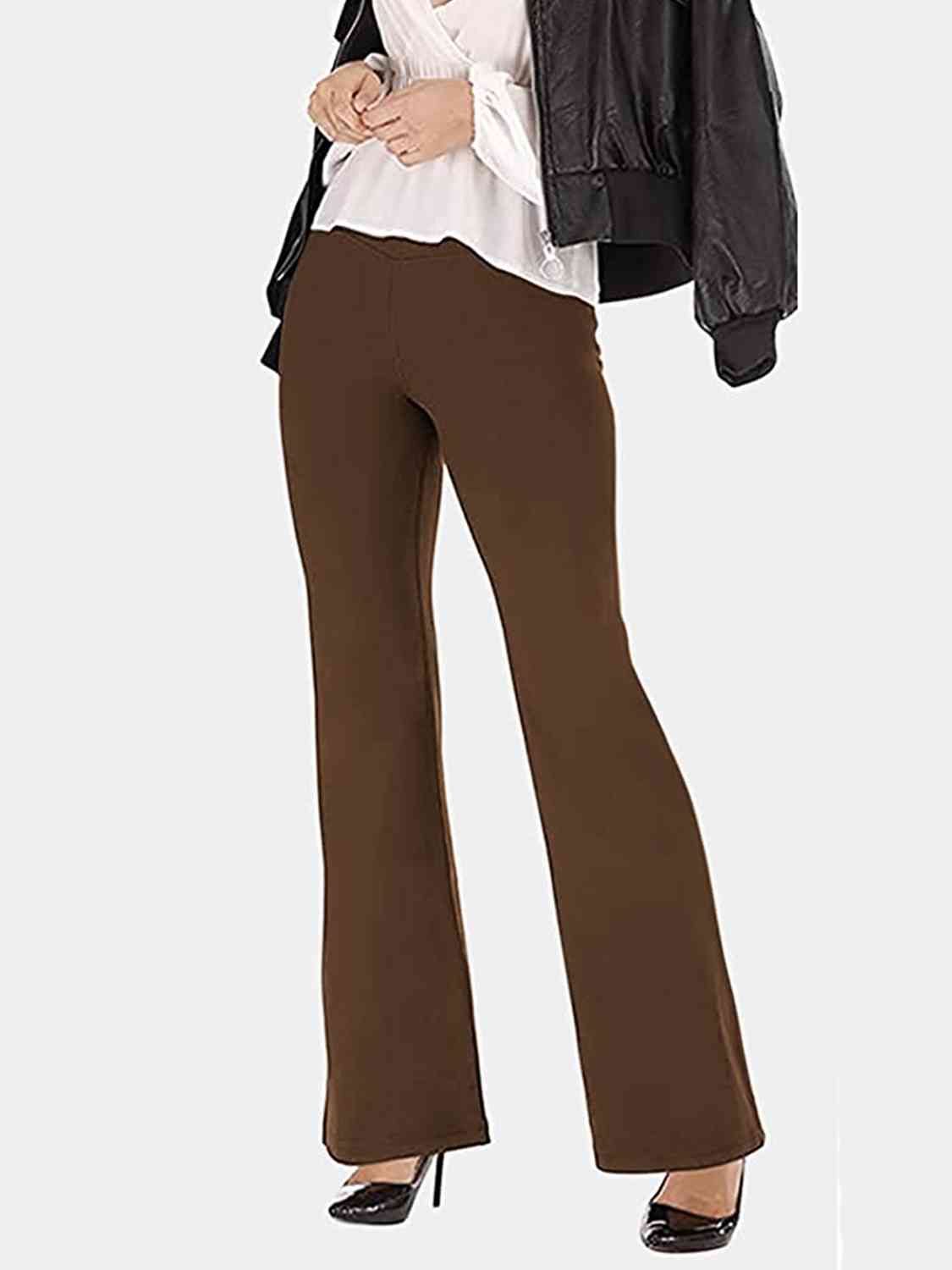 V-Waist Bootcut Long Pants