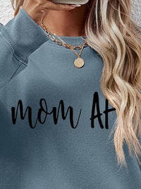 Letter Graphic Mom Dropped Shoulder Sweatshirt