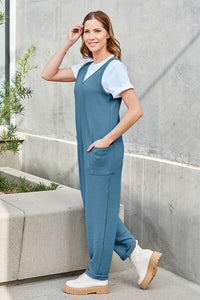 Full Size Sleeveless Straight Jumpsuit