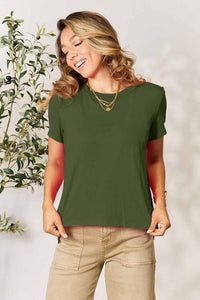 Full Size Round Neck Short Sleeve T-Shirt