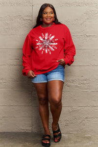 Full Size LET IT SNOW Long Sleeve Sweatshirt