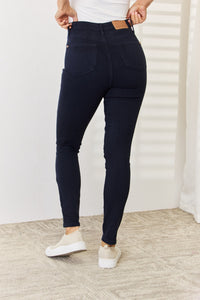 Full Size Garment Dyed Tummy Control Skinny Jeans