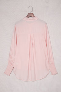 Pocketed Button Up Long Sleeve Shirt