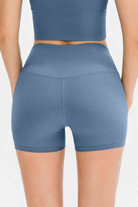 Sport Short in Misty Blue with Slim Fit & Wide Waistband