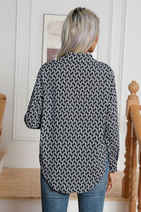 Printed Buttoned Long Sleeve Shirt