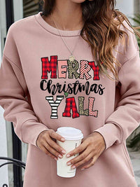 Graphic MERRY CHRISTMAS Y'ALL Sweatshirt