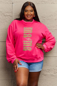 Full Size MAMA Round Neck Sweatshirt