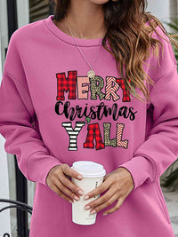 Graphic MERRY CHRISTMAS Y'ALL Sweatshirt