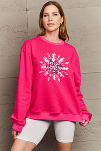 Full Size LET IT SNOW Long Sleeve Sweatshirt