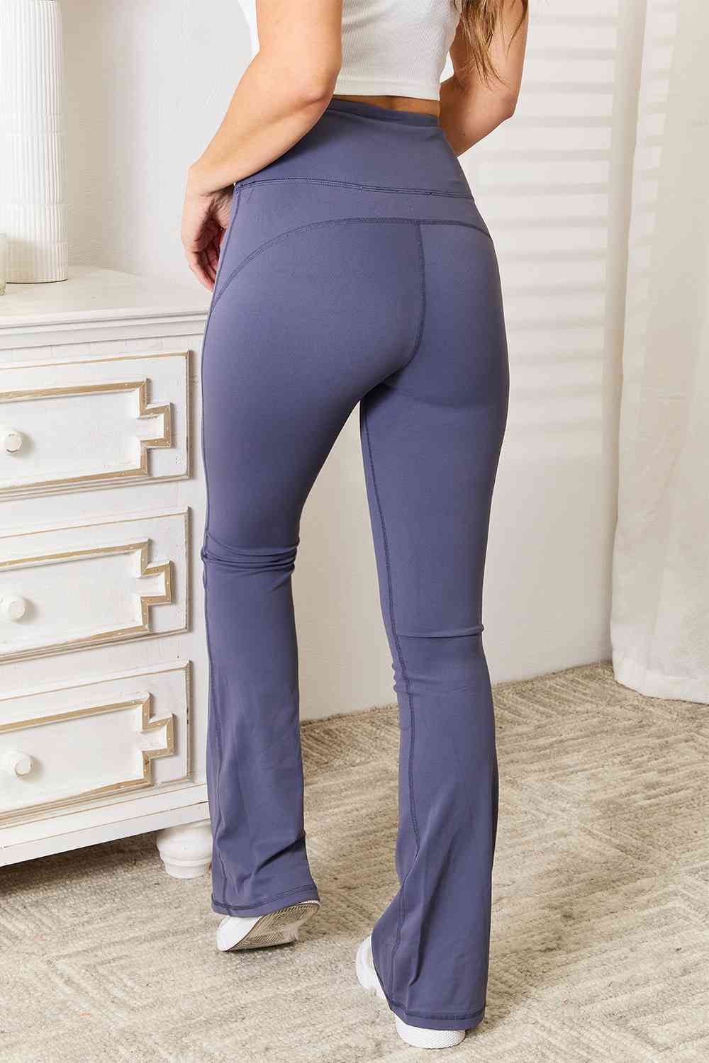 Wide Waistband Bootcut Sports Pants