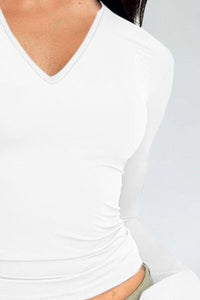 Long Sleeve V-neck T-Shirt