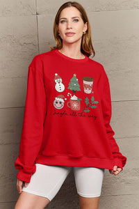 Full Size JINGLE ALL THE WAY Long Sleeve Sweatshirt