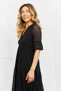 Lovely Lace Full Size Tiered Dress