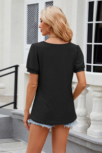 Eyelet Short Sleeve T-Shirt