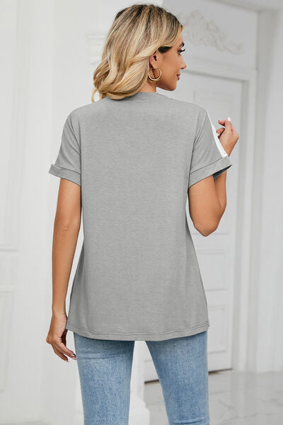 Short Sleeve V-neck T-Shirt