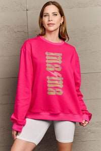 Full Size MAMA Round Neck Sweatshirt