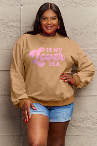 Full Size IN MY LOVER ERA Round Neck Sweatshirt