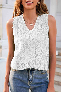 Lace V-Neck Tank