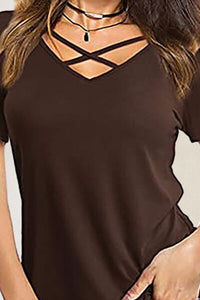 Crisscross Short Sleeve T-Shirt