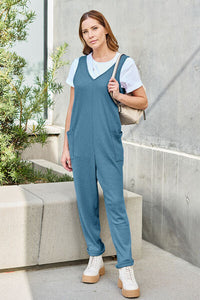 Full Size Sleeveless Straight Jumpsuit