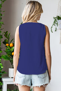 V-Neck Wide Strap Tank