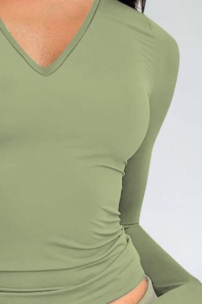 Long Sleeve V-neck T-Shirt