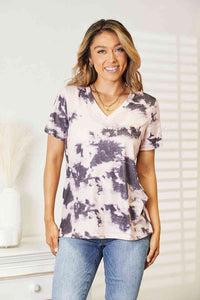 Tie-Dye V-Neck T-Shirt