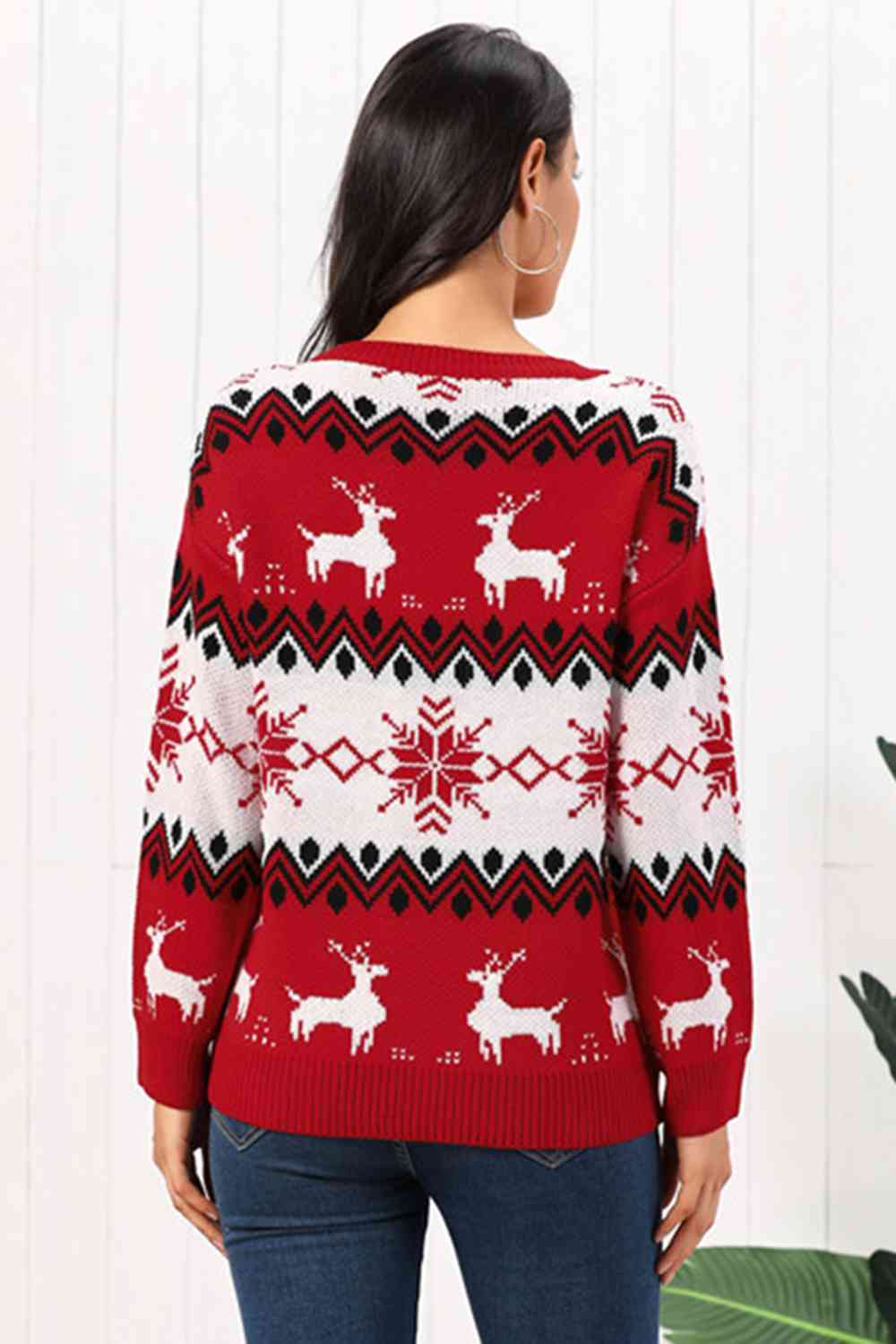 Reindeer and Snow Sweater