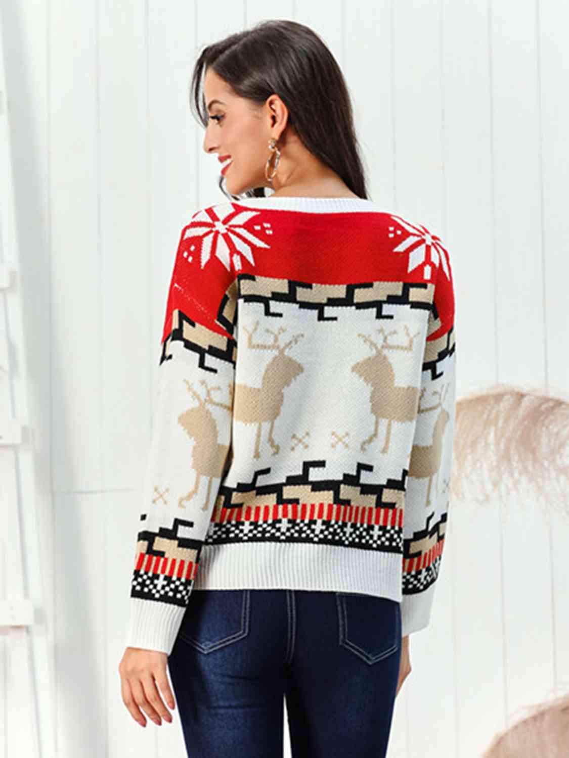 Reindeer Long Sleeve Sweater