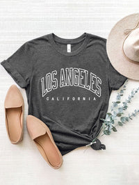 Los Angeles California Round Neck T-Shirt