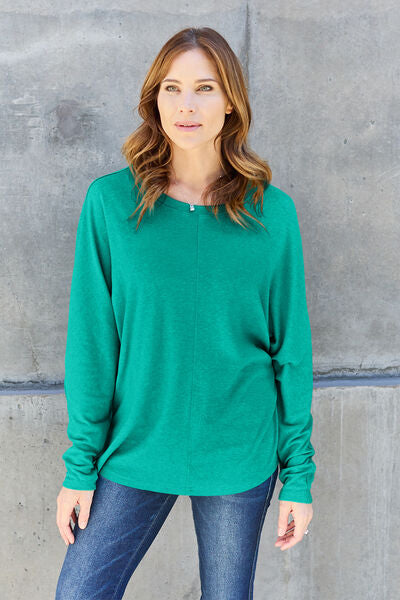 Full Size Round Neck Long Sleeve T-Shirt