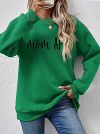 Letter Graphic Mom Dropped Shoulder Sweatshirt