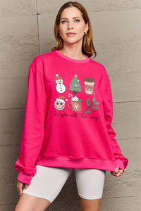 Full Size JINGLE ALL THE WAY Long Sleeve Sweatshirt