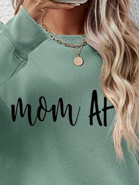 Letter Graphic Mom Dropped Shoulder Sweatshirt