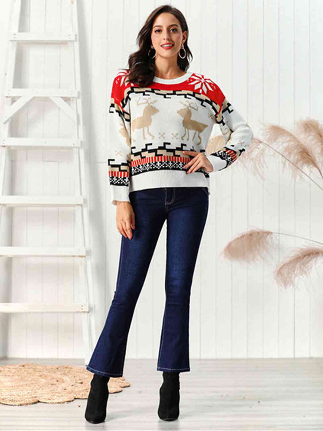 Reindeer Long Sleeve Sweater