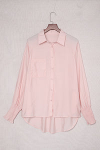 Pocketed Button Up Long Sleeve Shirt