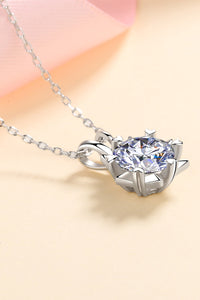 925 Sterling Silver Moissanite Pendant Necklace